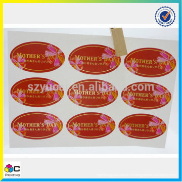 "promotional price" Quality Assurance double-side printing sticker